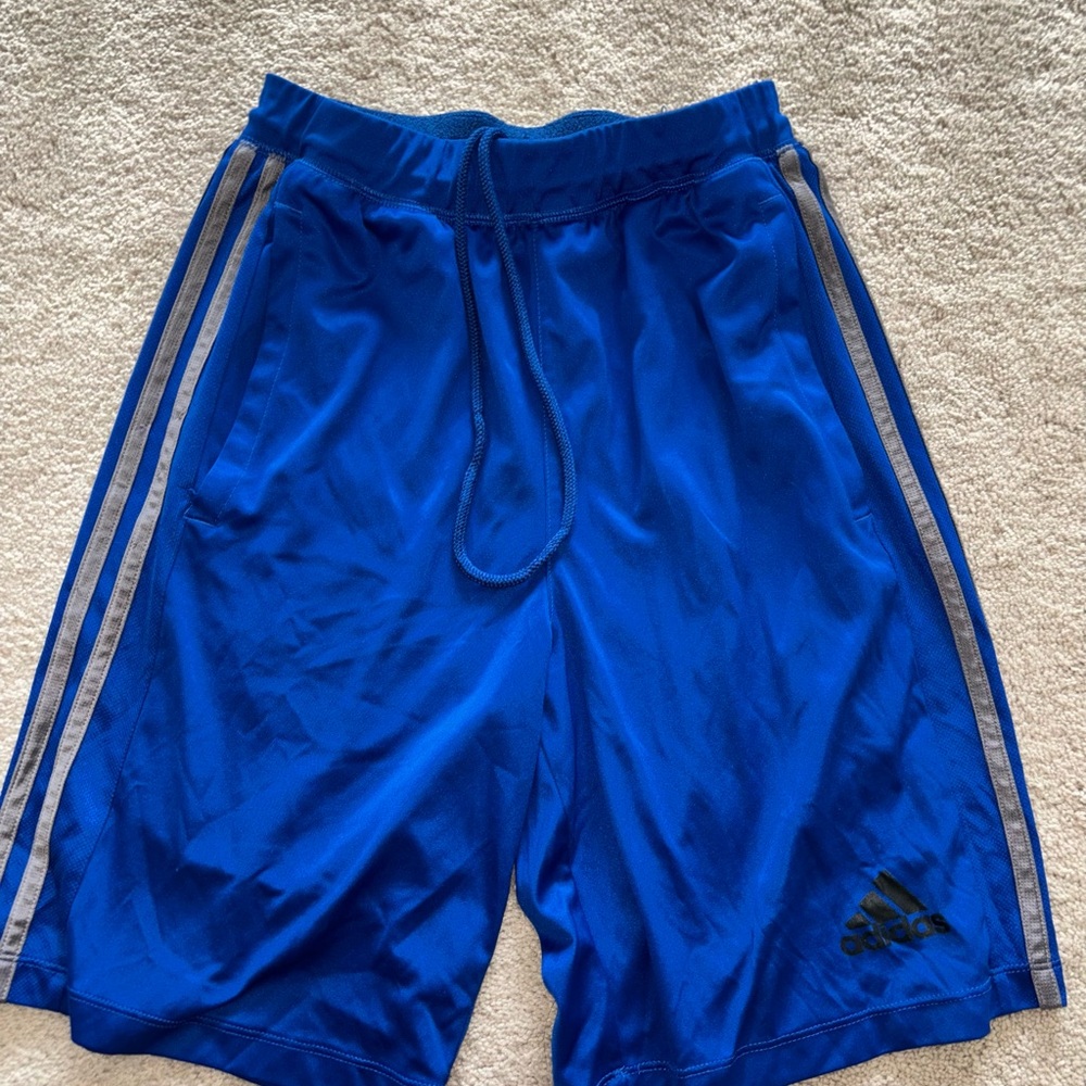 Adidas Men's Blue Athletic Shorts